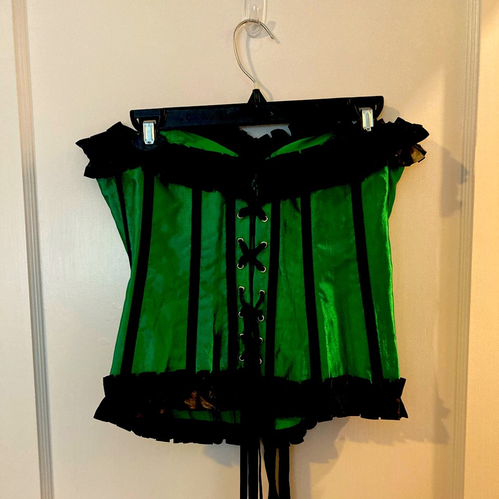 Adore Me green corset